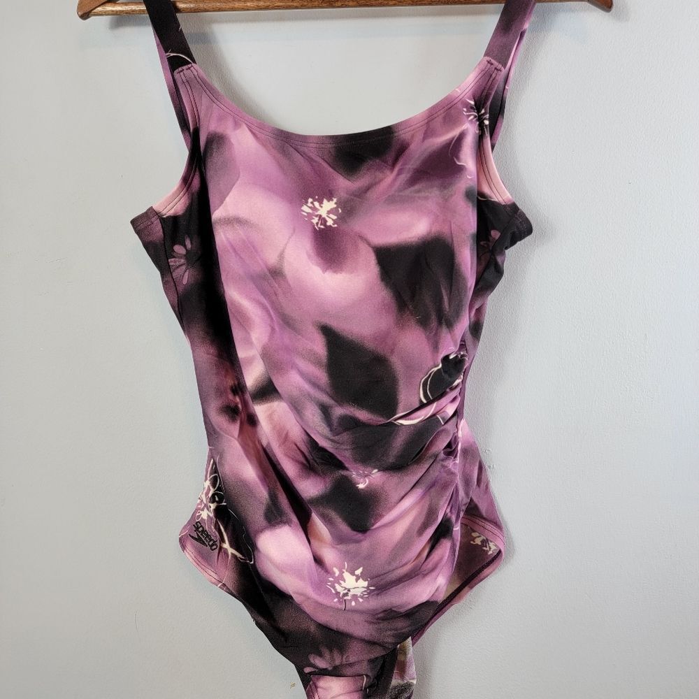 Speedo Tie Dye One Piece Swimsuit / Size 12